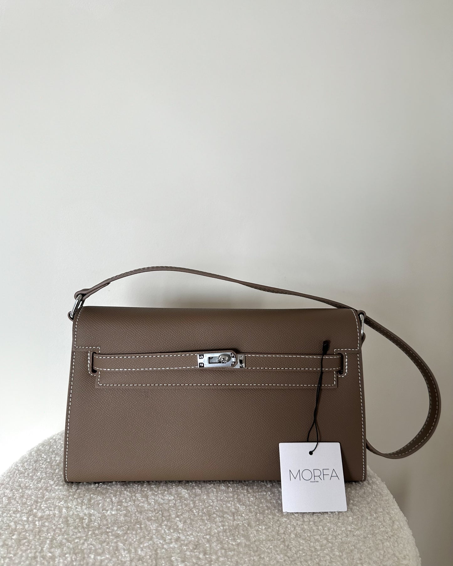 POCHETTE KELYA (Cuir) - TAUPE