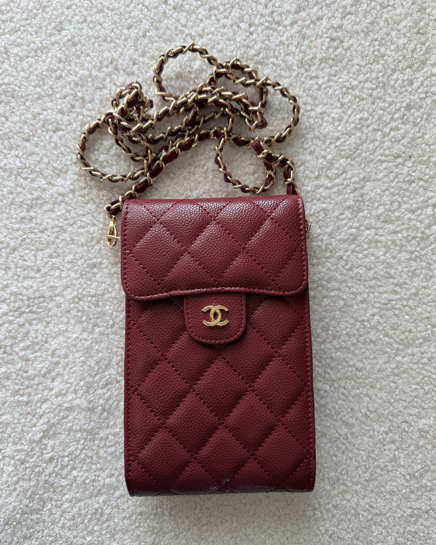 PORTEFEUILLE CC (Cuir) - ROUGE