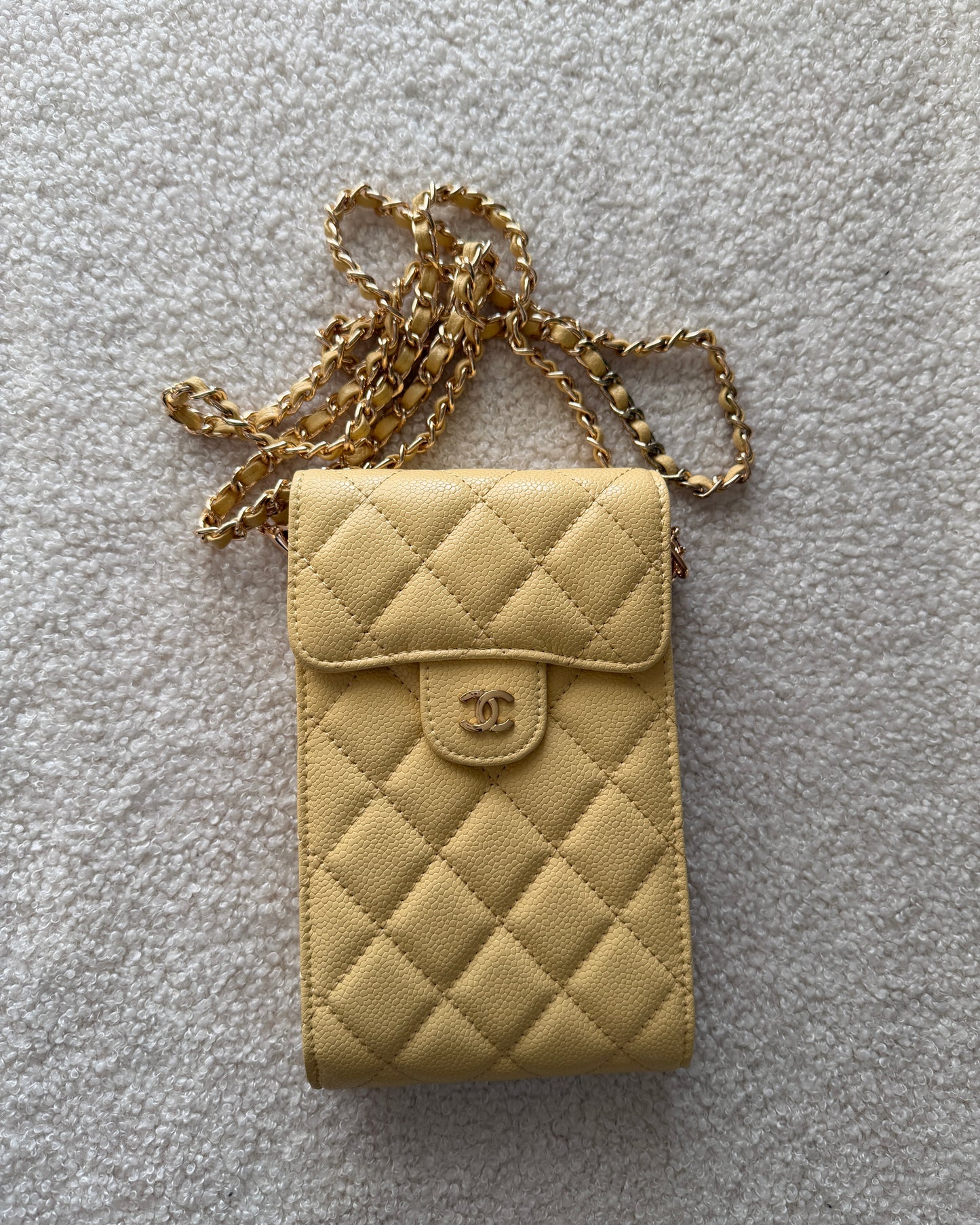 PORTEFEUILLE CC (Cuir) - JAUNE