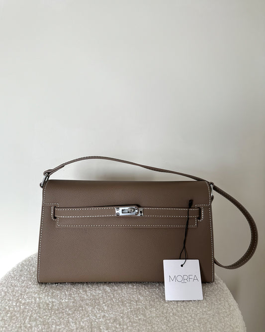 POCHETTE KELYA (Cuir) - TAUPE