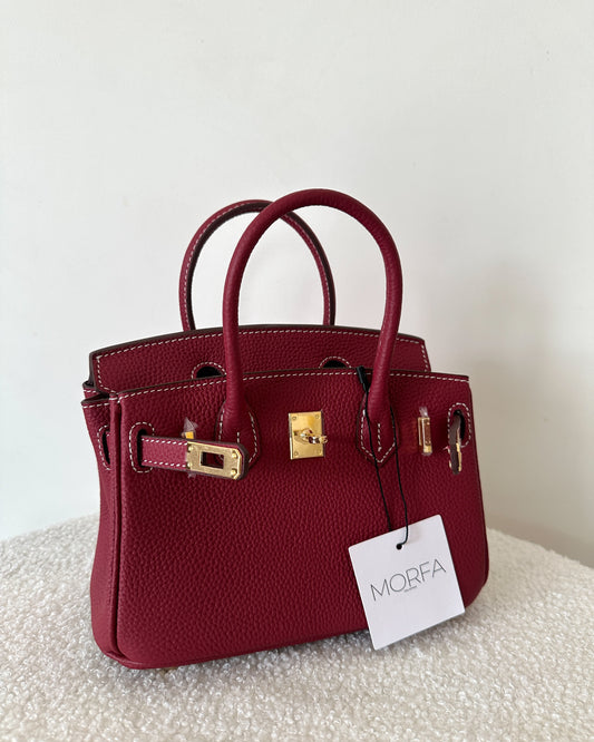 MIRA (Cuir) - ROUGE FONCÉ