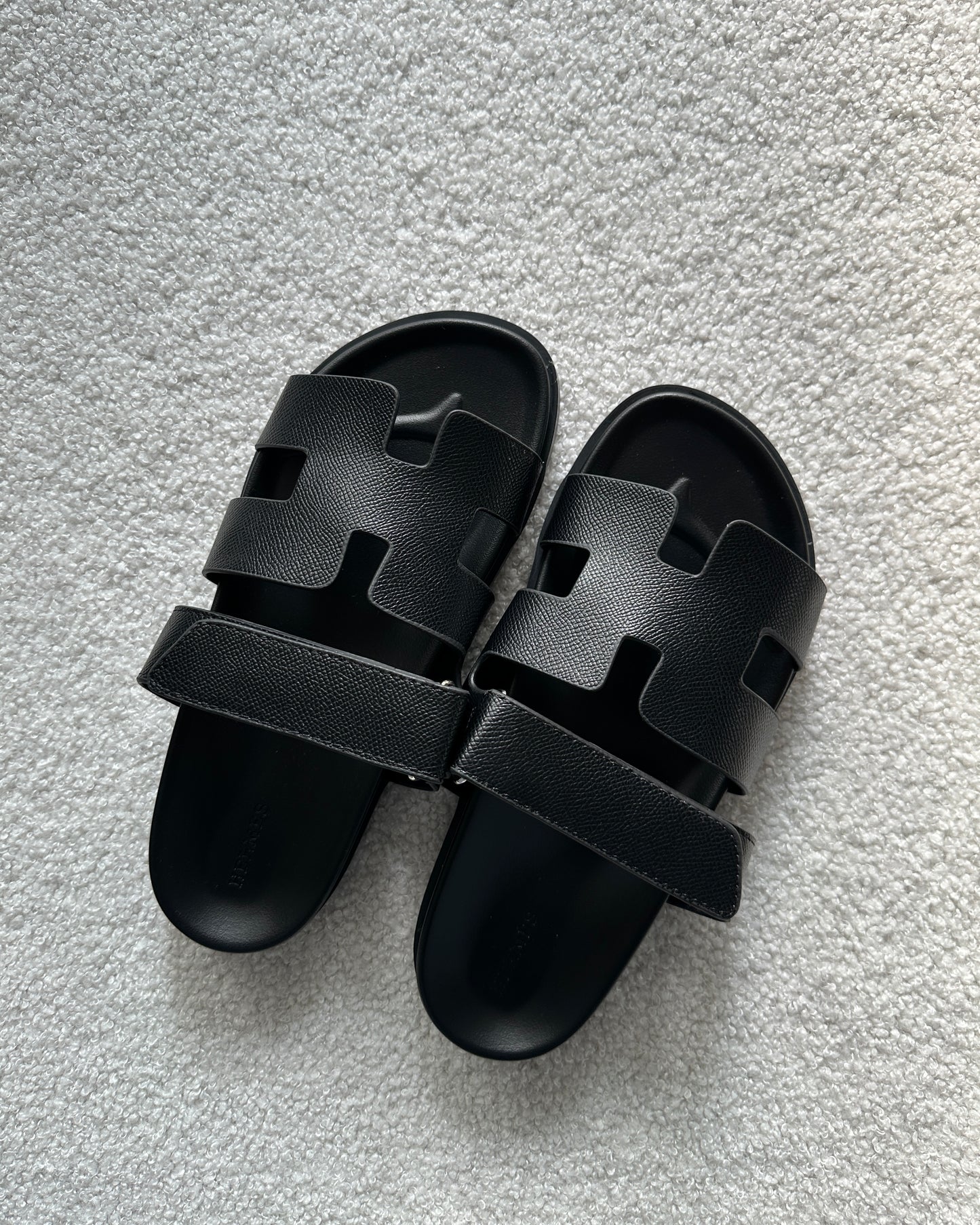 Sandales H (Similicuir) - NOIR