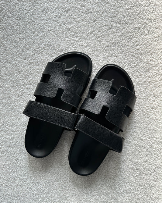 Sandales H (Similicuir) - NOIR